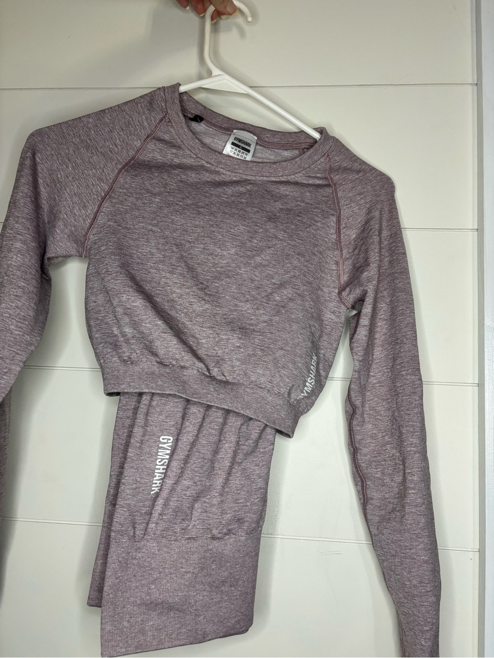 Gymshark Women’s  Mauve Heather Long-Sleeve Gym set